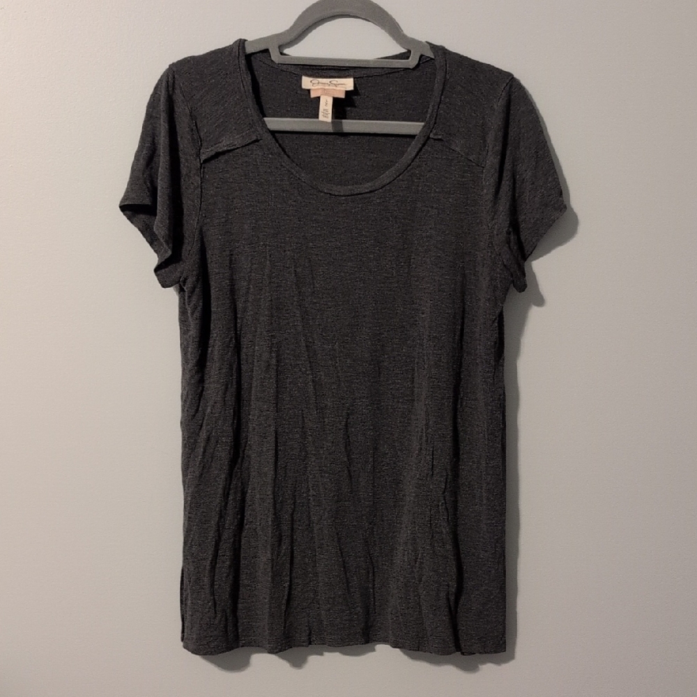 Jessica Simpson Charcoal Nursing Top